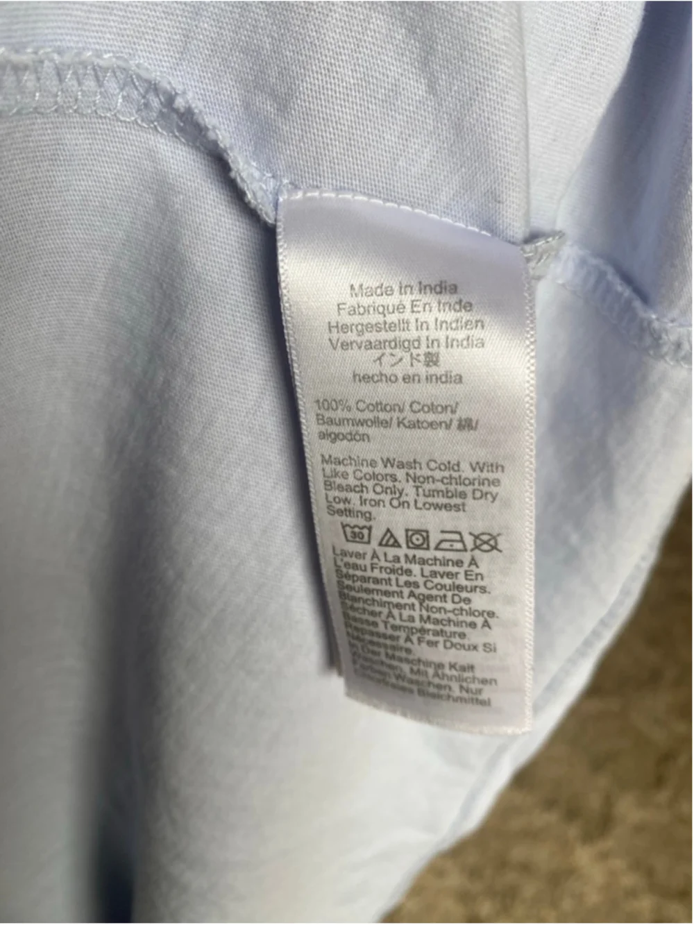 J. Crew Light Blue Cotton Babydoll Dress Quiet Luxury Clean Girl Preppy Classic - Picture 5 of 6